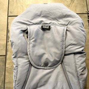 Jolly Jumper Arctic Sneak-A-Peek Infant Car Seat Cover w/ Attached Blanket, Gray